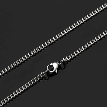 2mm Silver Light weight Figaro Link Neck Chain For Men
