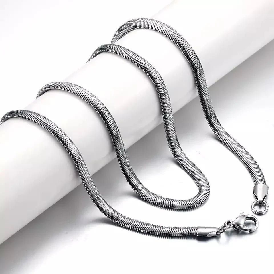 5mm Silver Snake Neck Chain