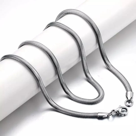 5mm Silver Snake Neck Chain